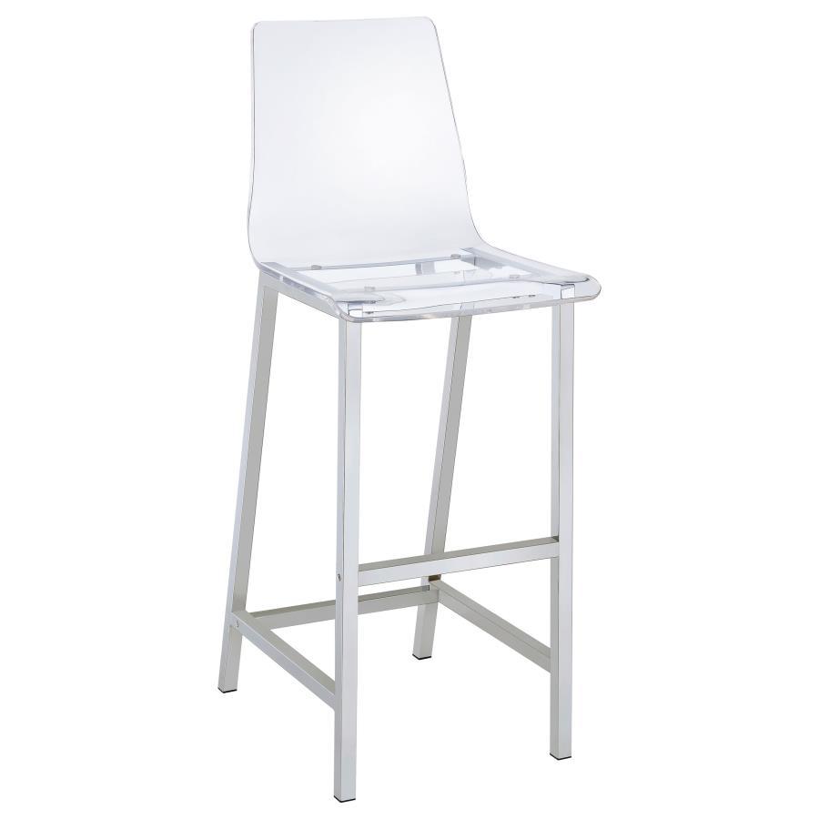 Coaster Fine Furniture Juelia - Chrome Stools (Set of 2) | Meri Furniture