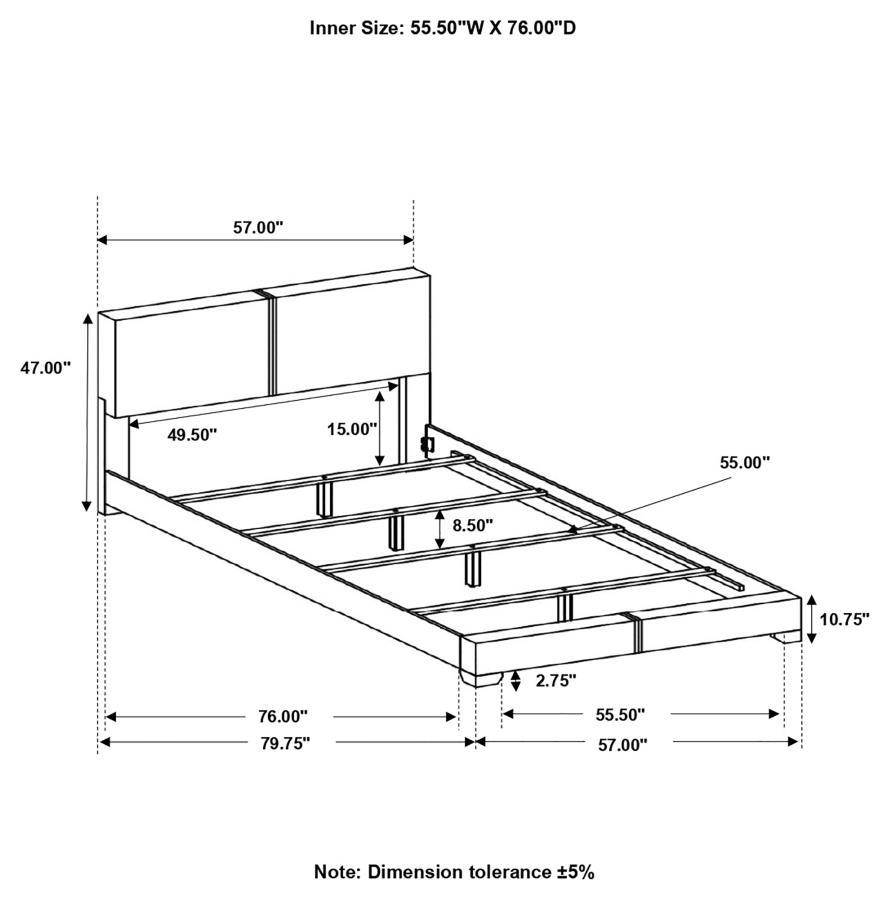 Coaster Fine Furniture Conner - Upholstered Panel Bed | Meri Furniture