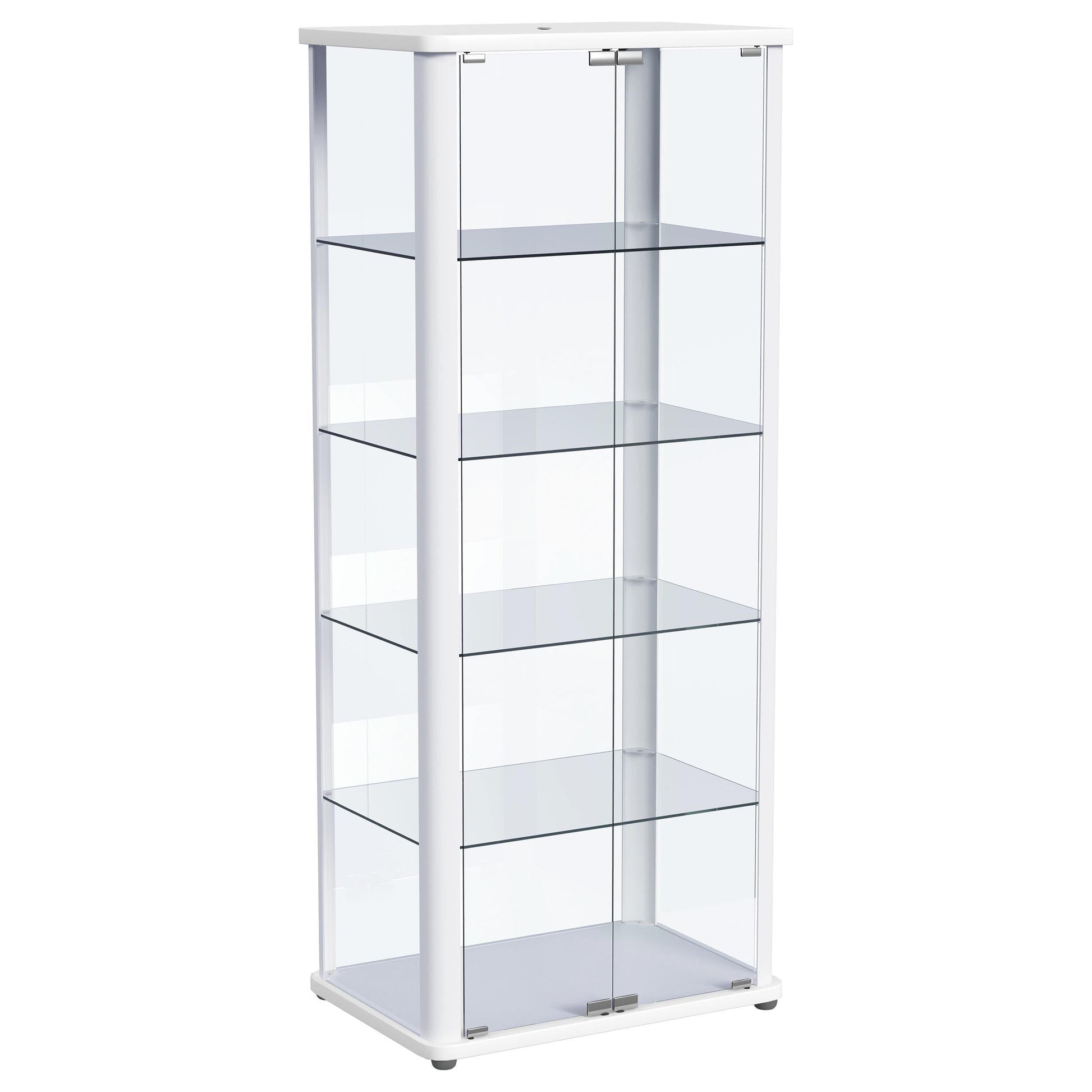 Coaster Fine Furniture Aero - 5-Shelf Display Curio Cabinet With Led Lighting | Meri Furniture