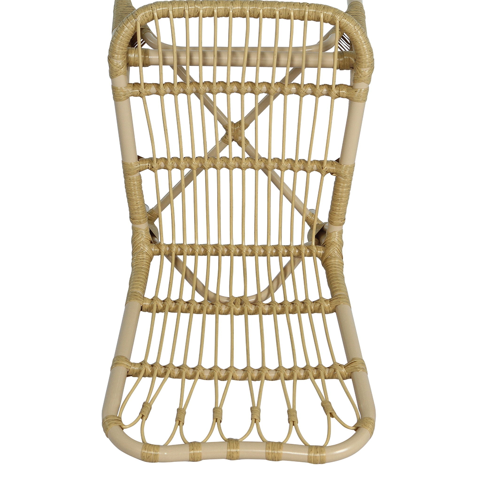 Outdoor Wicker Patio Dining Chairs Set With Durable Frame And Rattan Weave