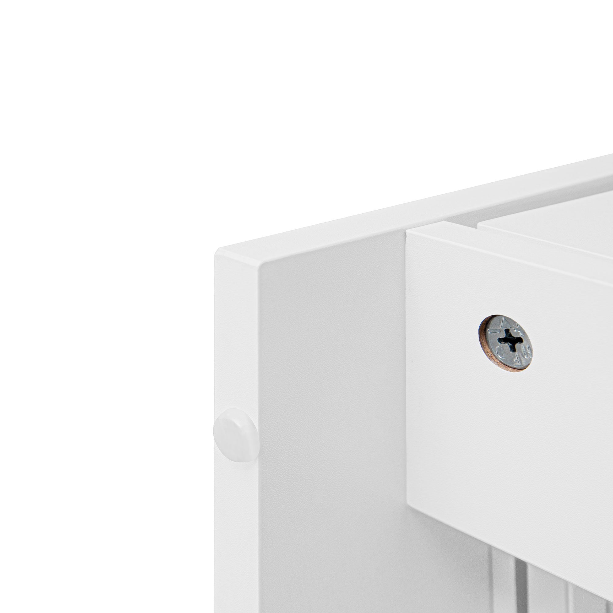 Hollow Pattern 2 Door 3 Drawer Wardrobe, The Collision Of Wood Color, Suitable For Bedrooms And Dressing Rooms - White