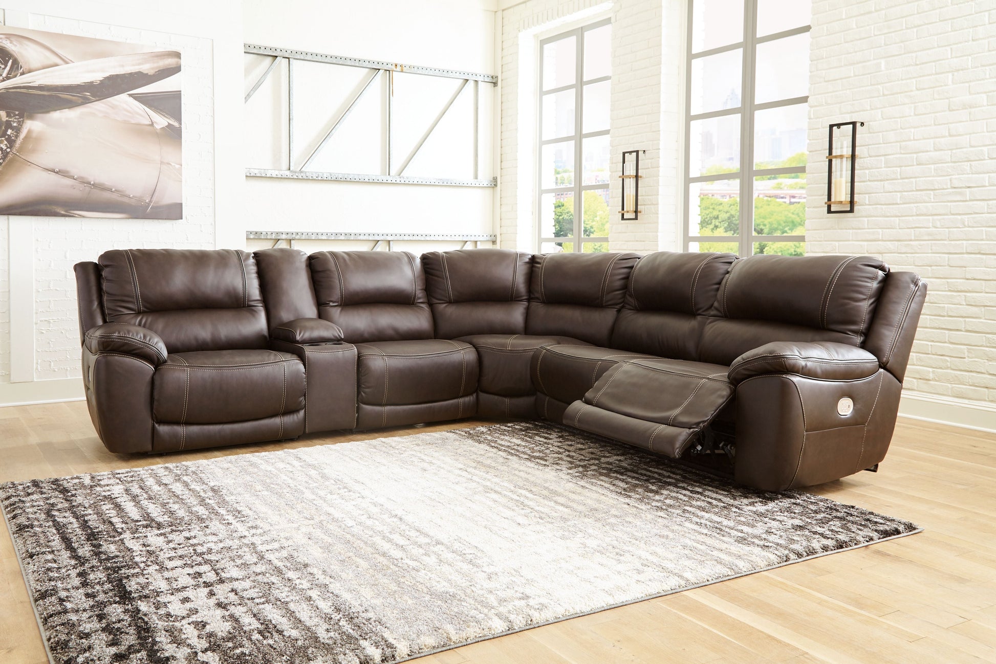 Signature Design by Ashley® Dunleith - Power Reclining Sectional | Meri Furniture