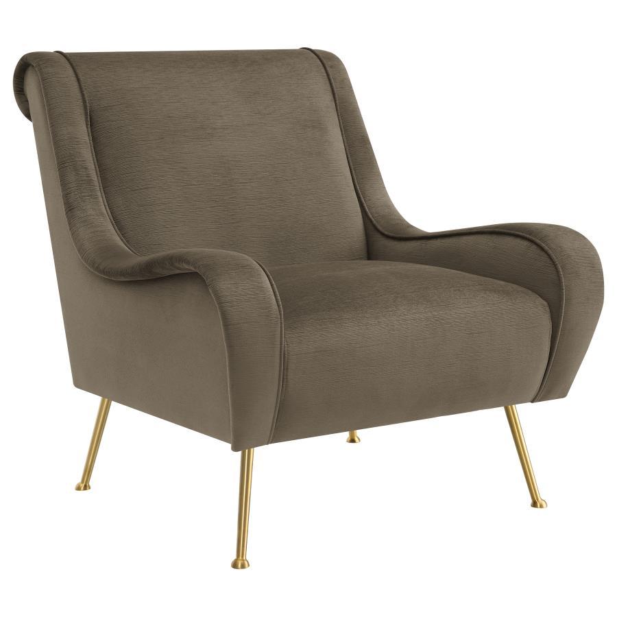 Coaster Fine Furniture Ricci - Upholstered Saddle Arm Accent Chair | Meri Furniture