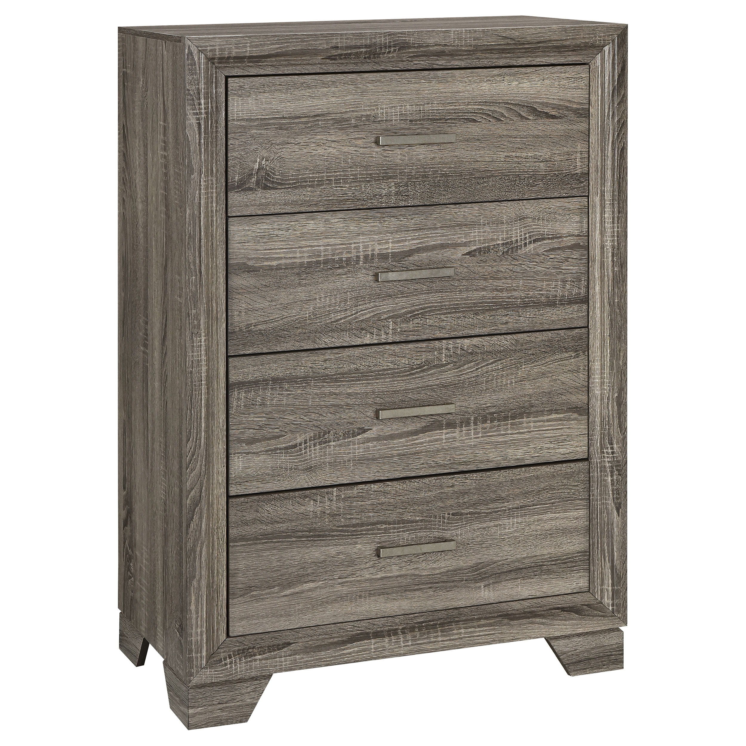 Coaster Fine Furniture Wright - 4-Drawer Chest Of Drawers - Brown Oak | Meri Furniture