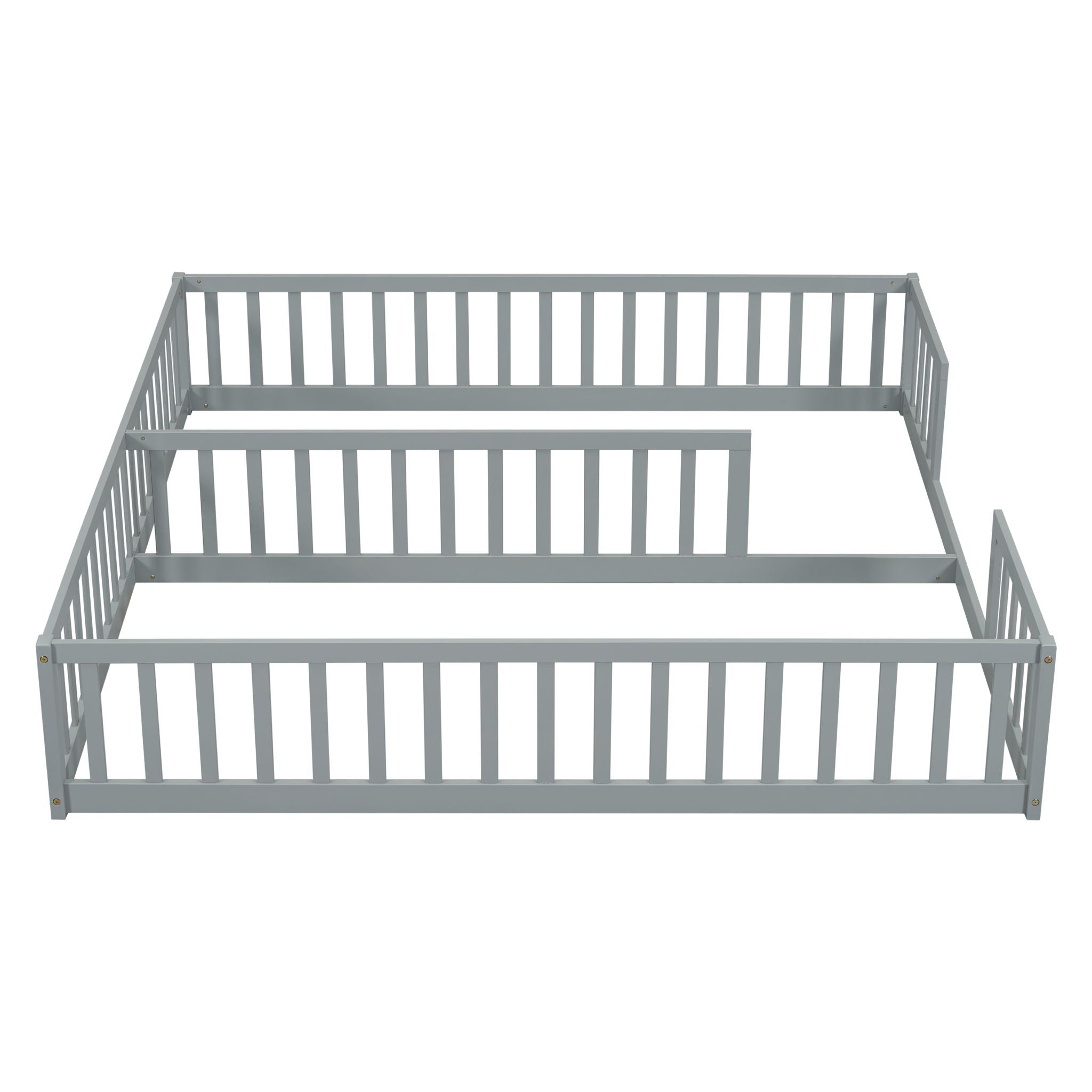 Double Floor Bed With Fence, Guardrails, Without Door