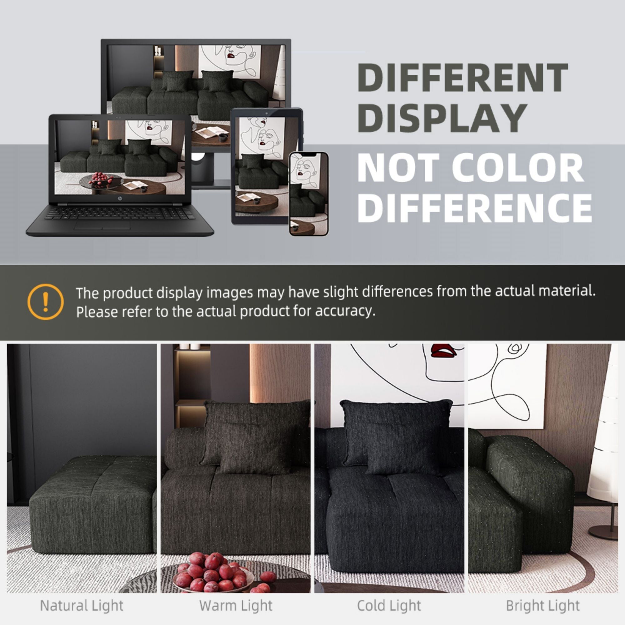 Modern Oversized Diy Combination, Modular Sectional Sofa With Pillows