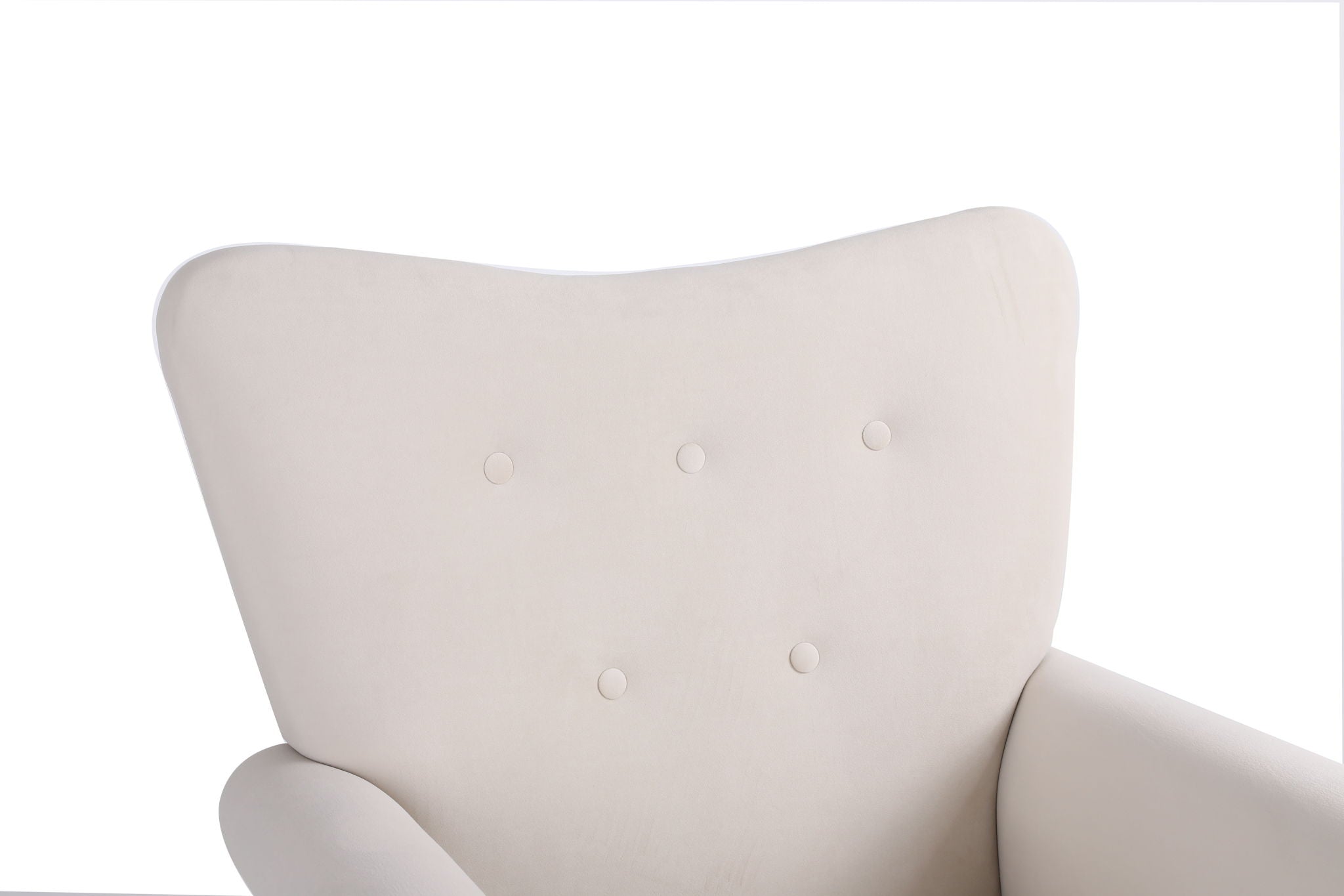 Modern Rocking Chair, Upholstered Accent Chair For Nursery, Small Contemporary Rocke