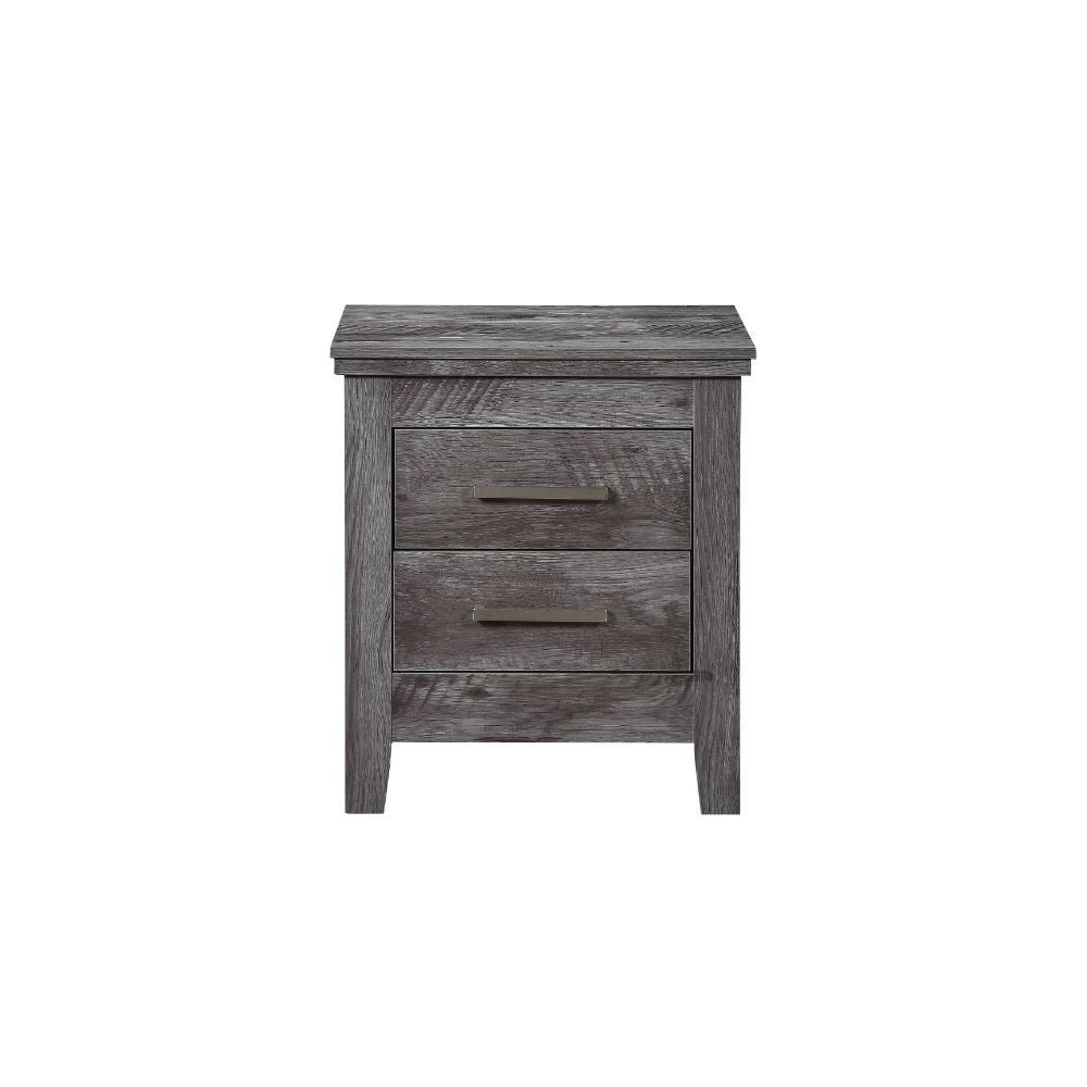 ACME Vidalia - Nightstand - Rustic Gray Oak | Meri Furniture