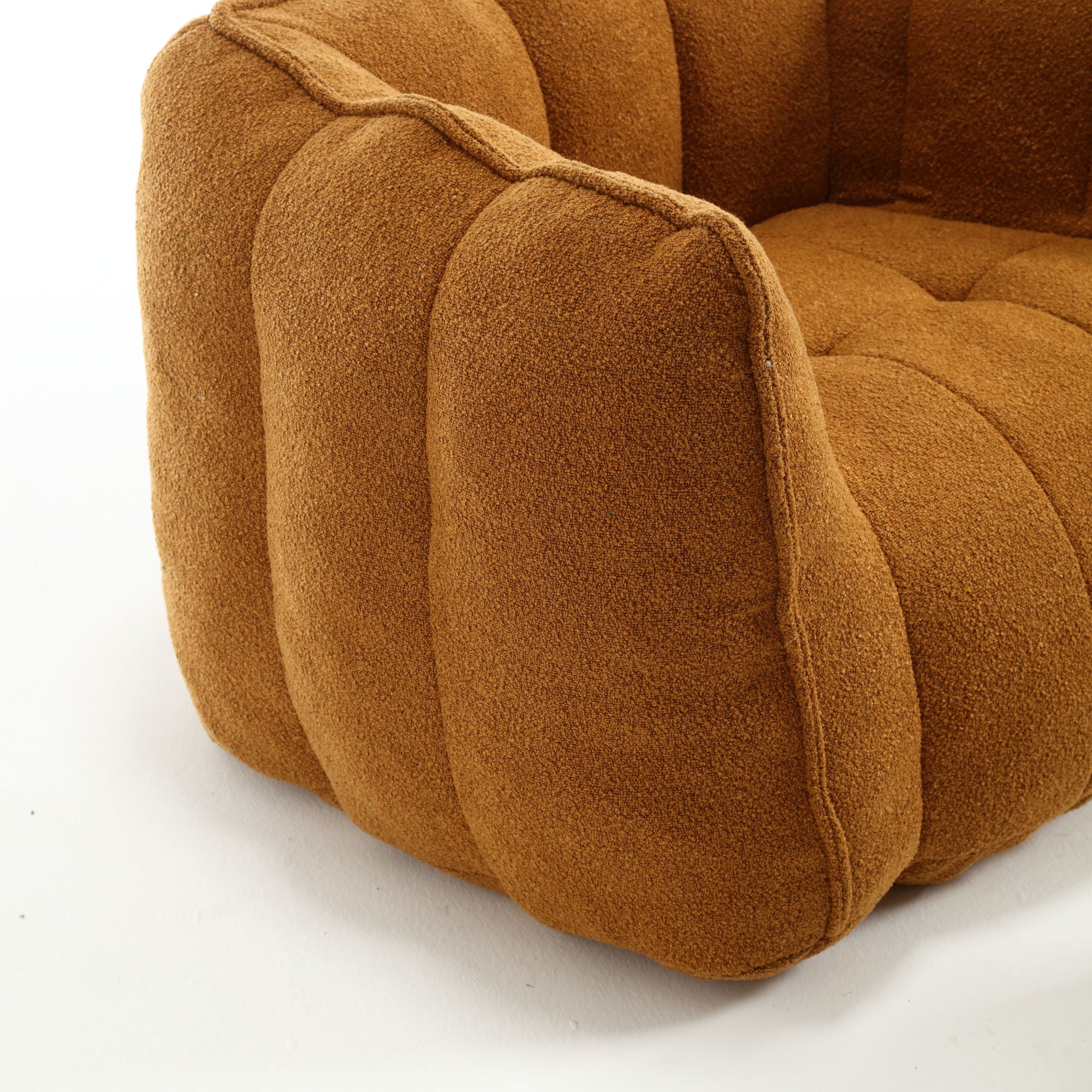Soft Chenille Bean Bag Chair With High Resilient Foam