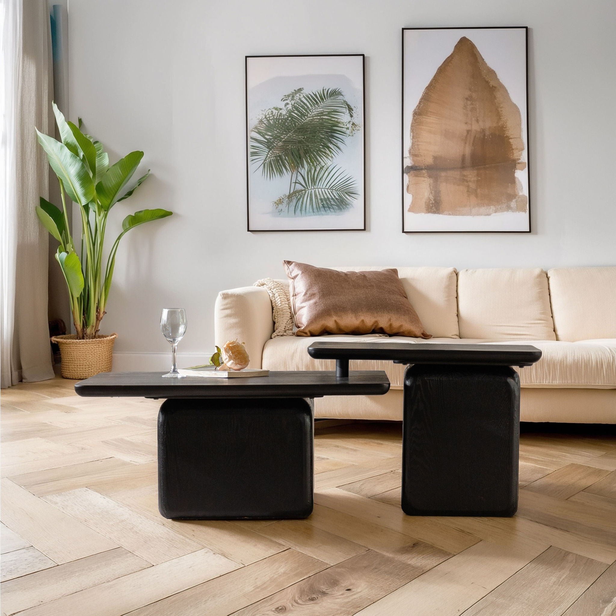 Square Coffee Table Set (Set of 2)