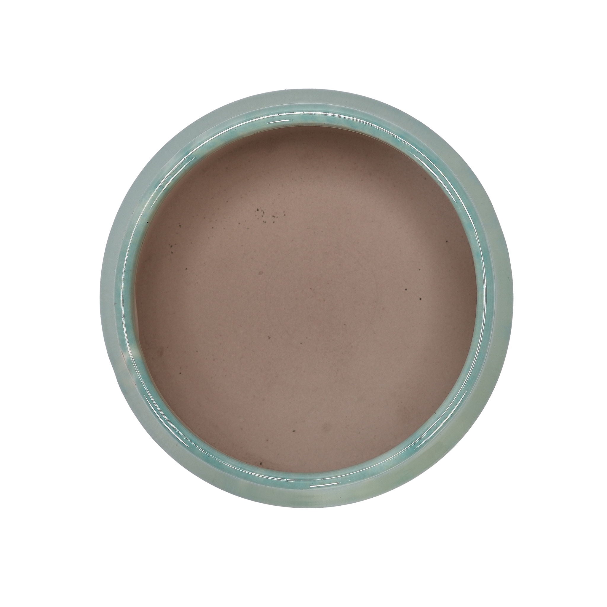 Gradient Flowerpot (Set of 2), Planter For Patio, Garden, Windowsill - White / Green