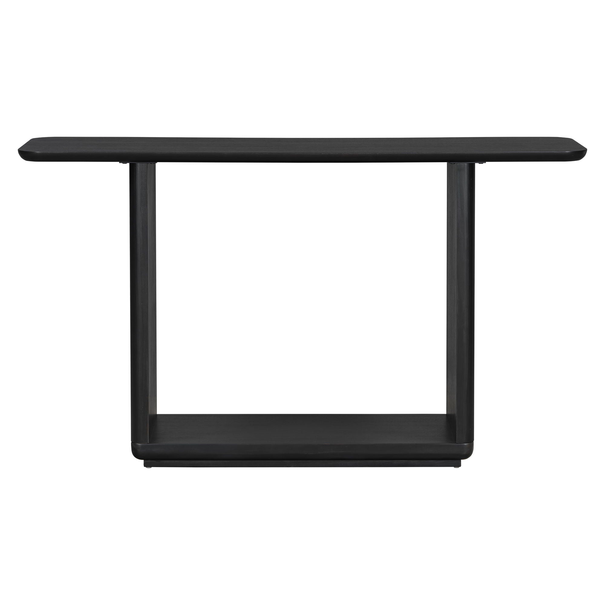 Console Table With Curved Corners And U Base Design