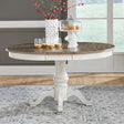 Liberty Furniture Ocean Isle - Pedestal Table Set - Antique White | Meri Furniture