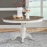 Liberty Furniture Ocean Isle - Pedestal Table Set - Antique White | Meri Furniture