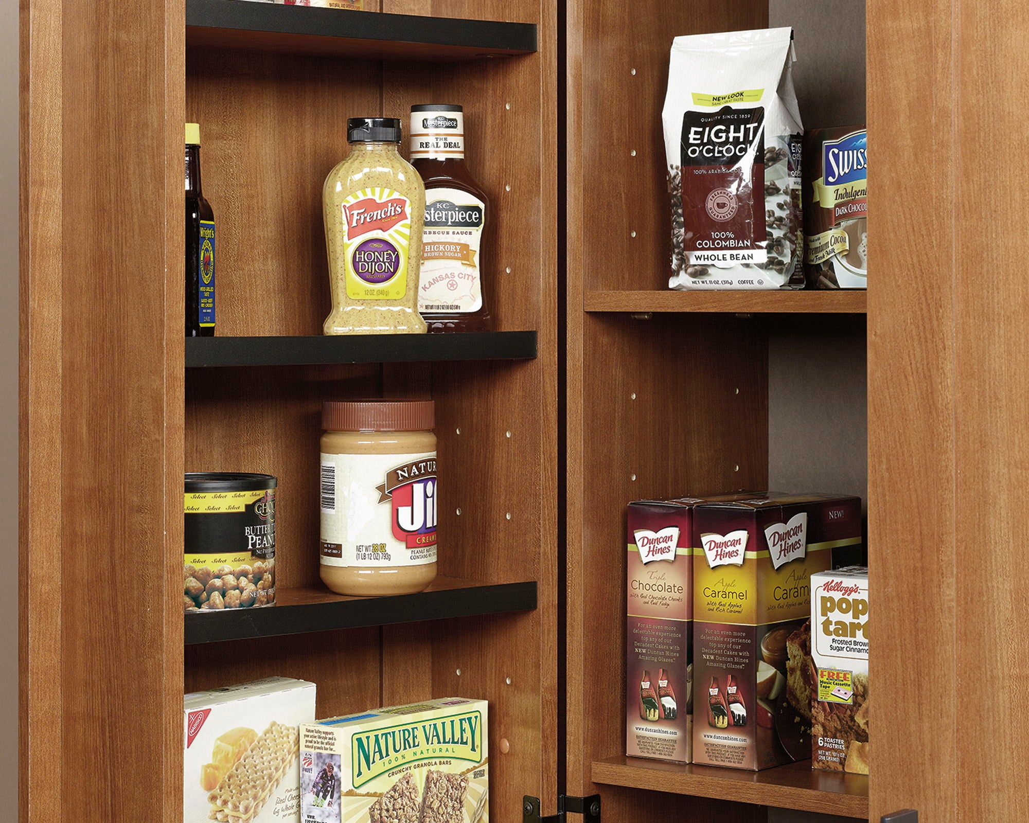 Storage Cabinet in Sienna Oak