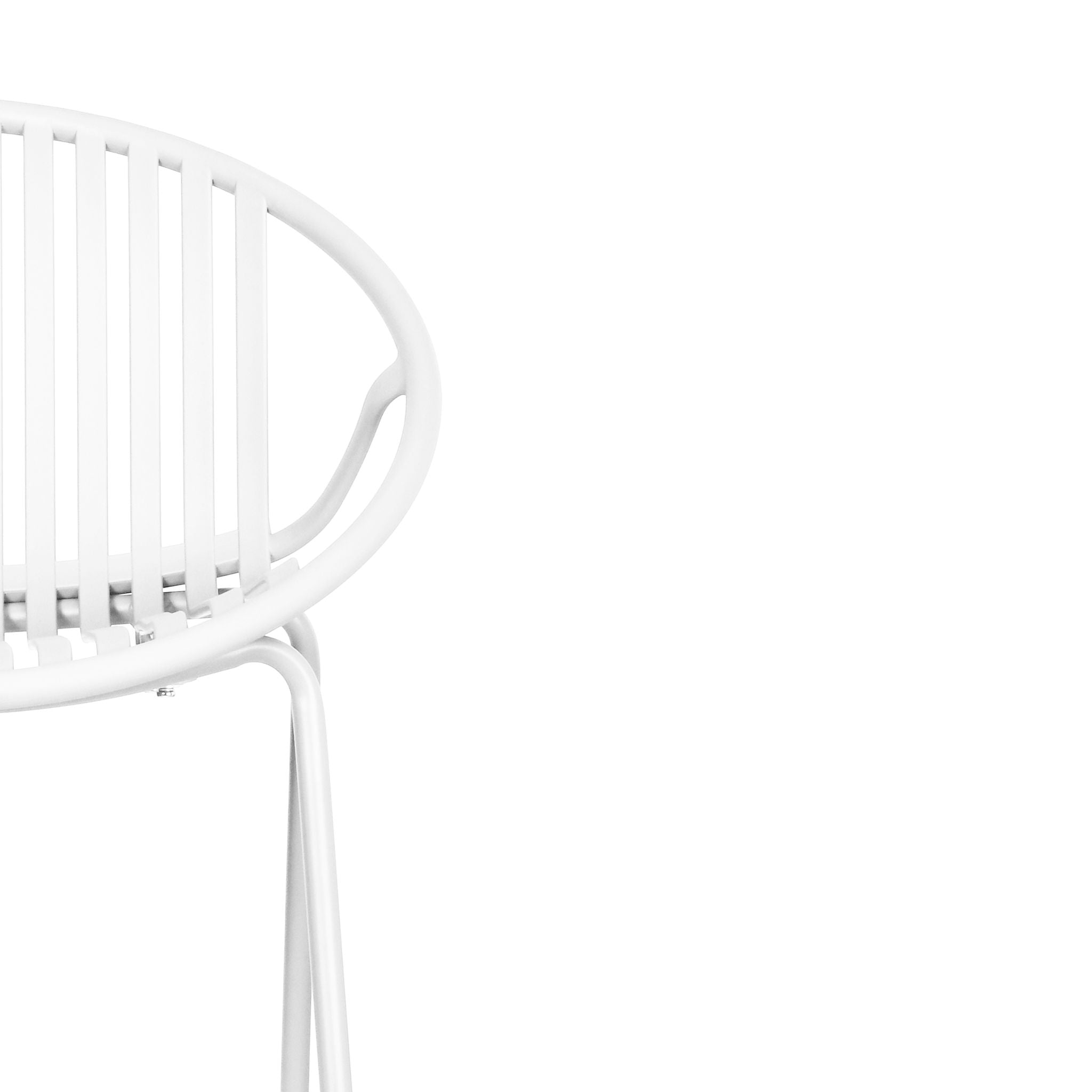 Stackable Outdoor Chairs With Breathable Plastic Backrest (Set of 2)