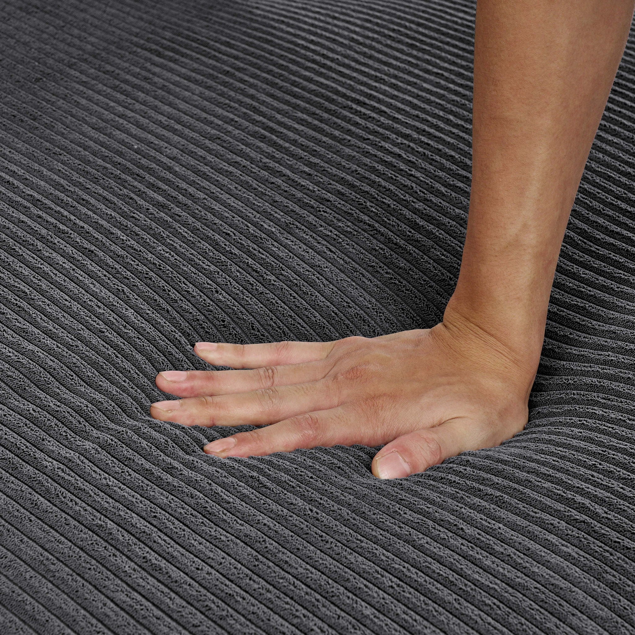 3 Piece Corduroy Double Chaise Sectional Sofa