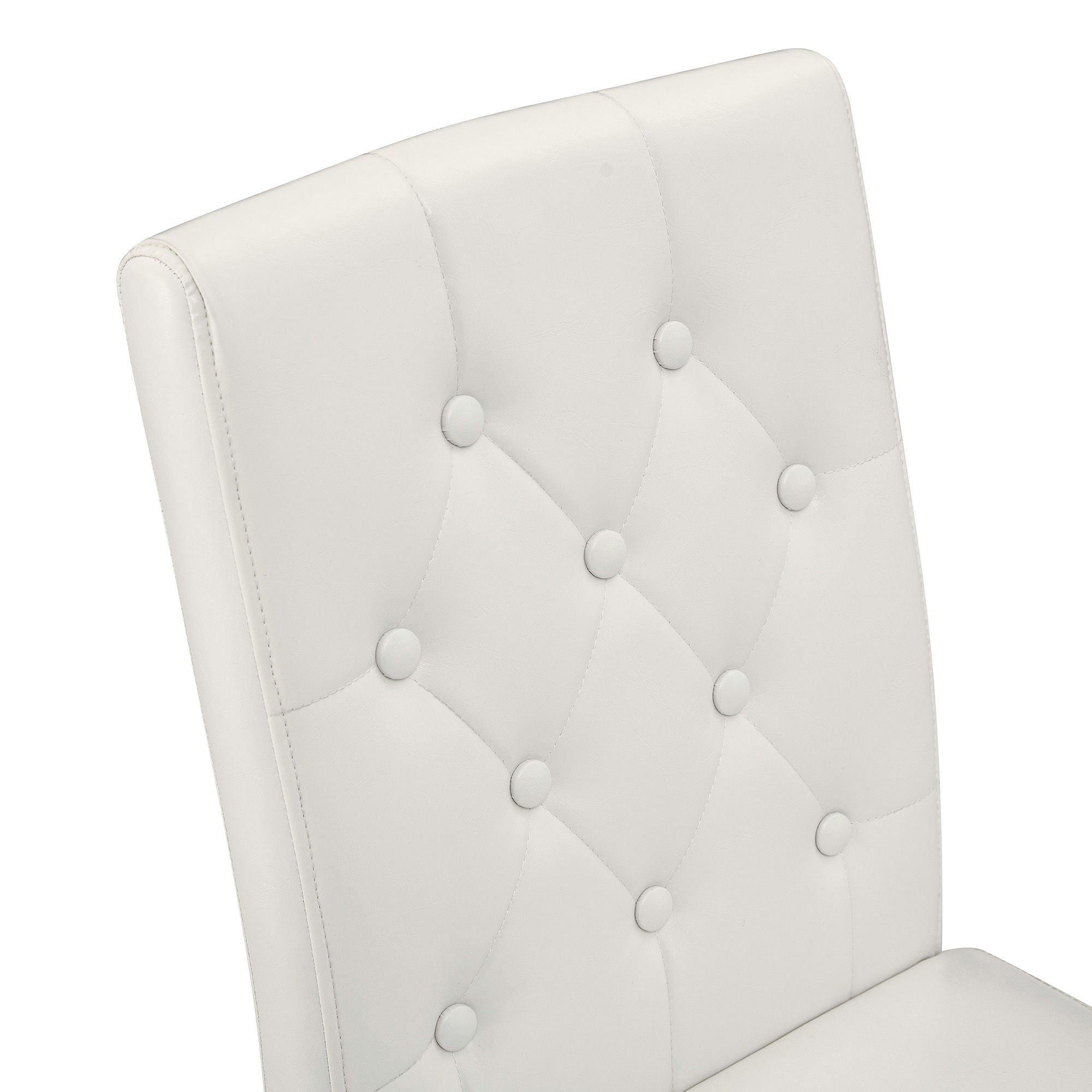 Dining Chairs With Ergonomic Buckle Backrest Comfort