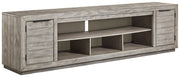 Signature Design by Ashley® Naydell - Gray - XL TV Stand W/Fireplace Option | Meri Furniture