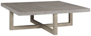 Signature Design by Ashley® Lockthorne - Gray - Square Cocktail Table | Meri Furniture