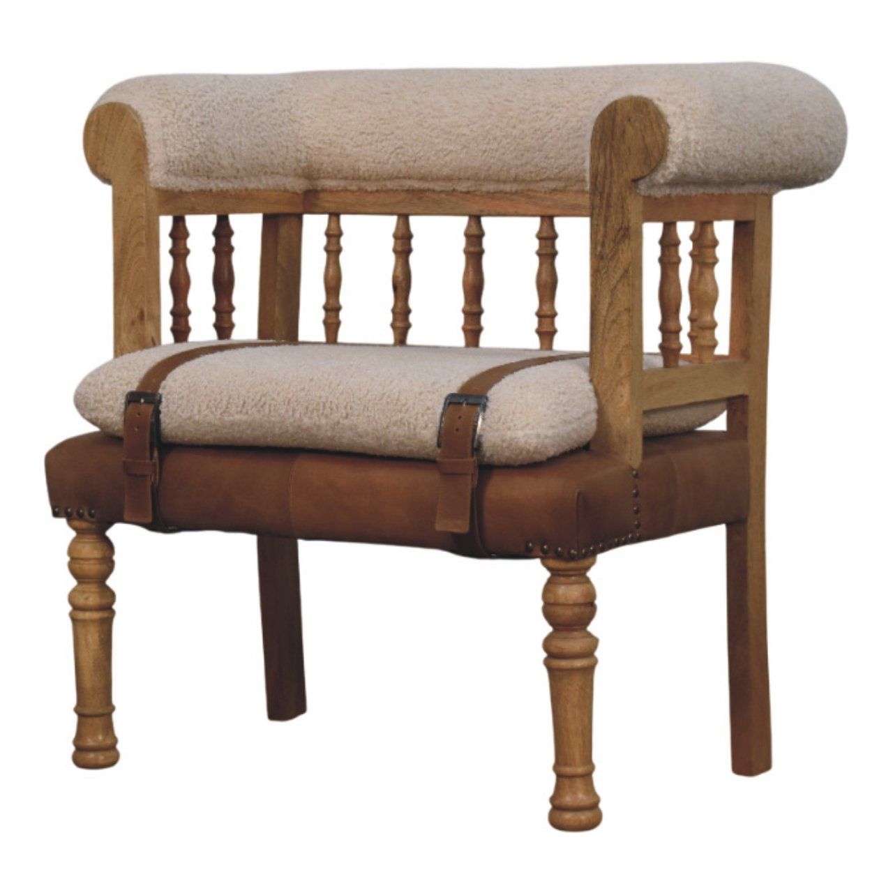 Strapped Hallway Bench