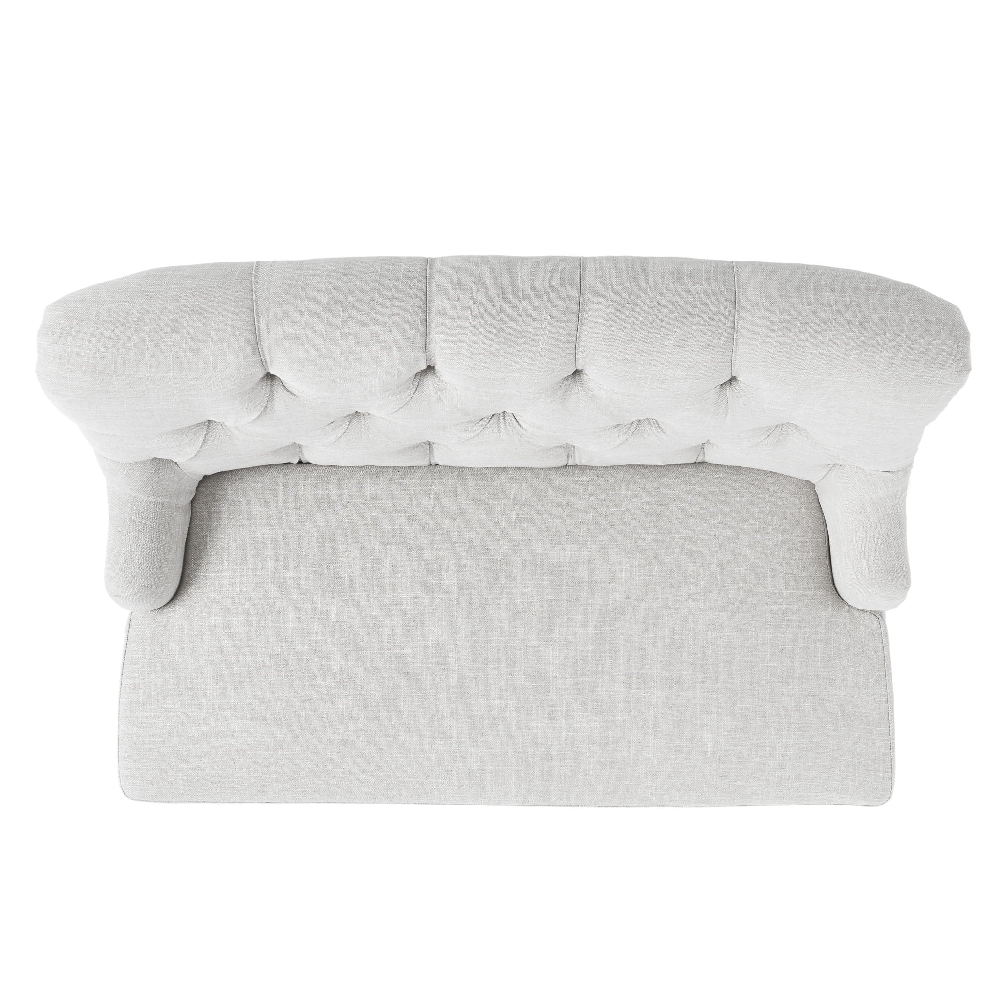 Nicole - French Style Upholstered Loveseat With Tufted Backrest
