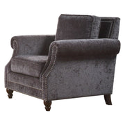 ACME Ilex Chair - Gray Chenille | Meri Furniture