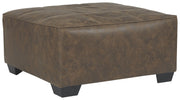 Ashley Furniture Abalone - Chocolate - Oversized Accent Ottoman | Meri Furniture