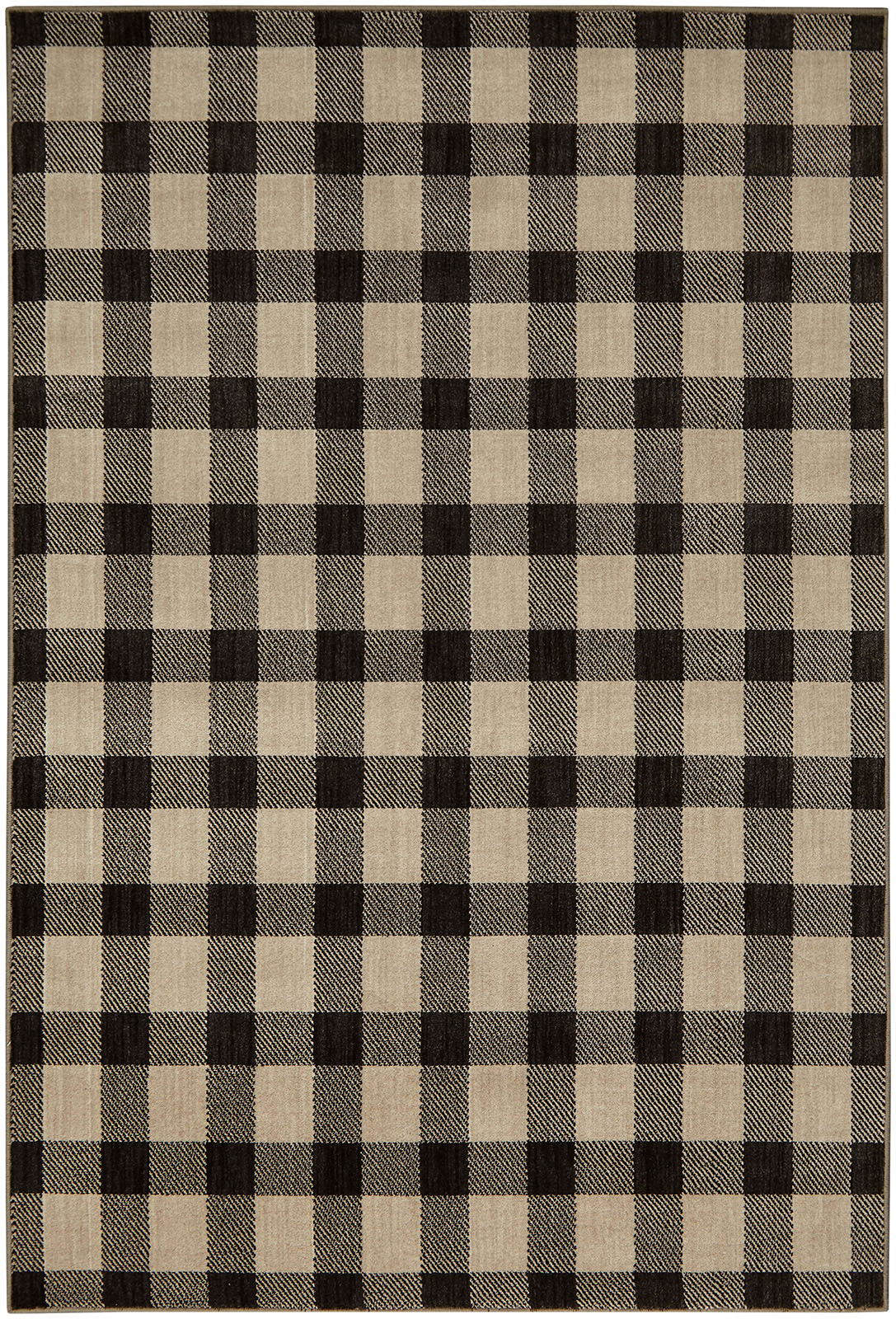 Kendrick - 5' x 7' Plaid Area Rug - Gingham Onyx