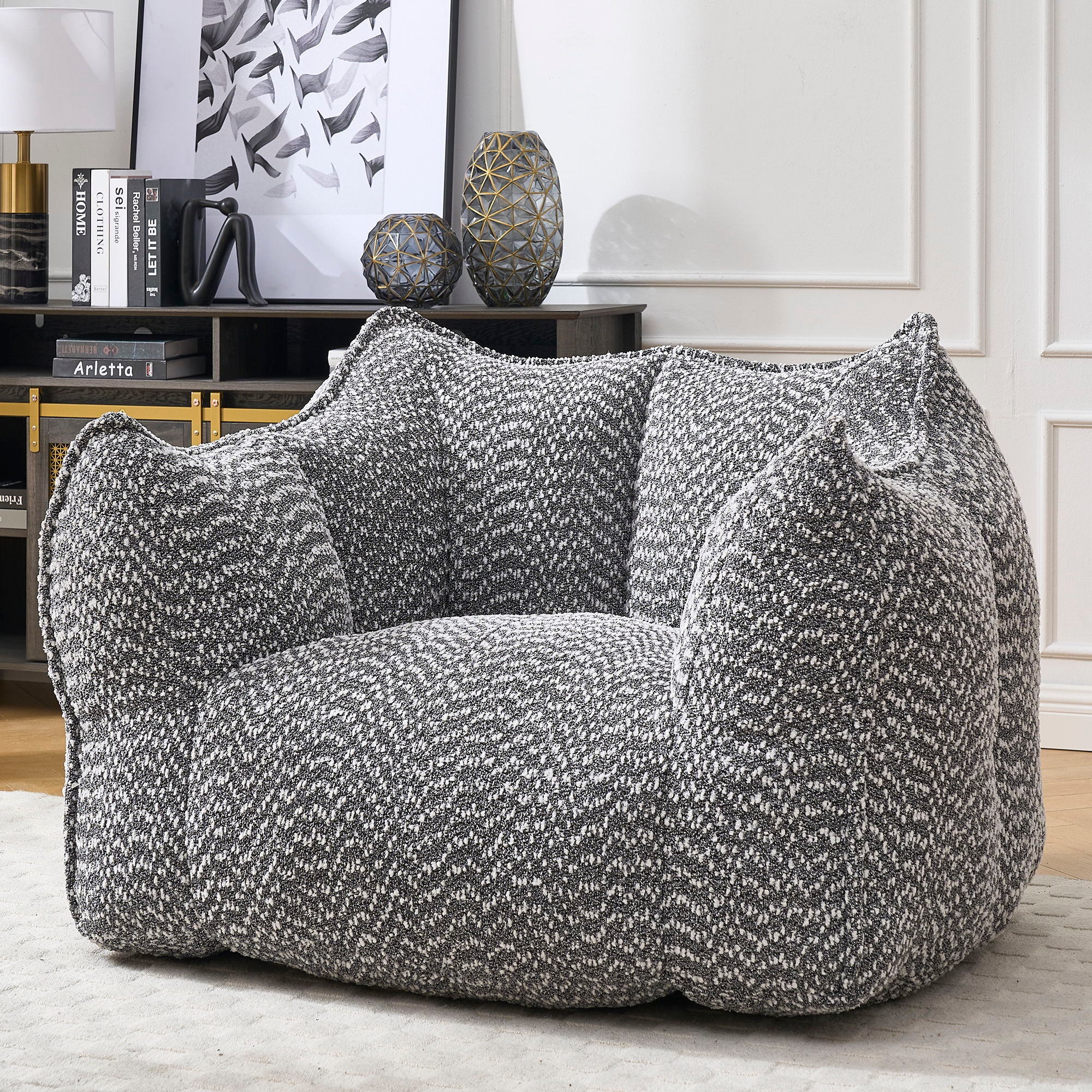 Comfortable Chenille Sofa Chairs With Highly Resilient Foam For Living Rooms And Bedrooms