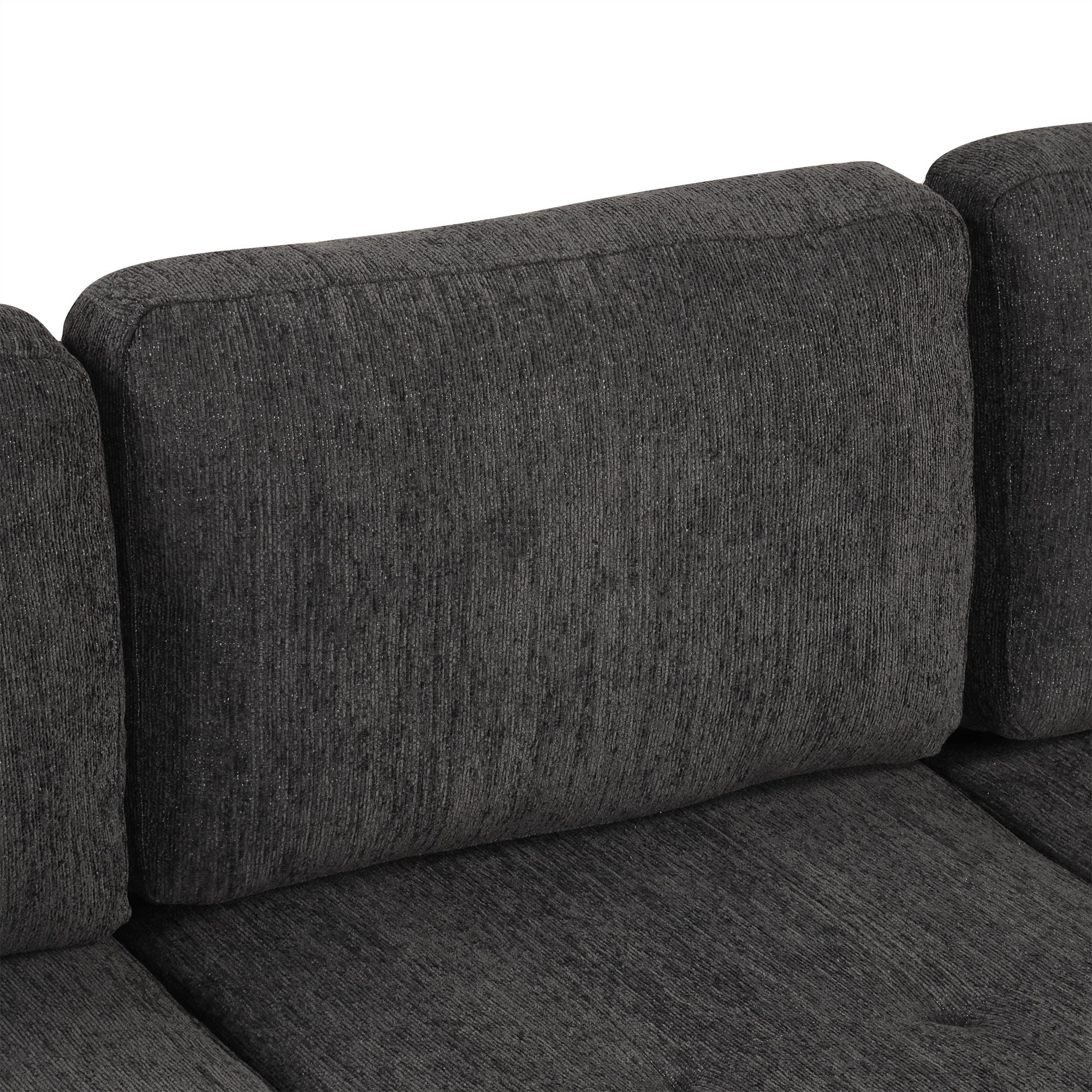 Convertible L Shaped Sofa Couch With Storage, Cup Holders, USB Ports