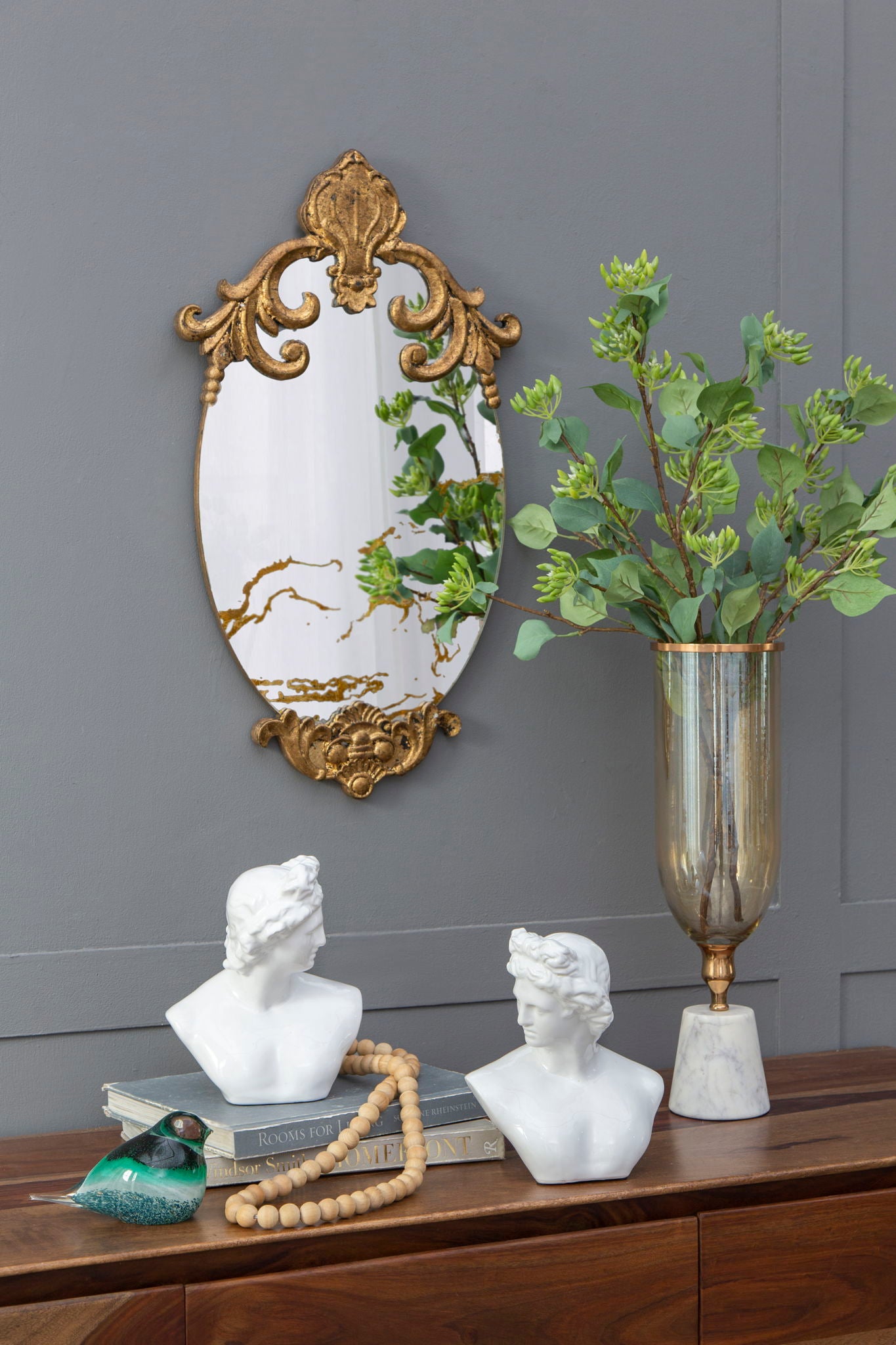 Decorative Oval Wall Mirror, Accent Mirror For Living Room, Entryway, Bedroom