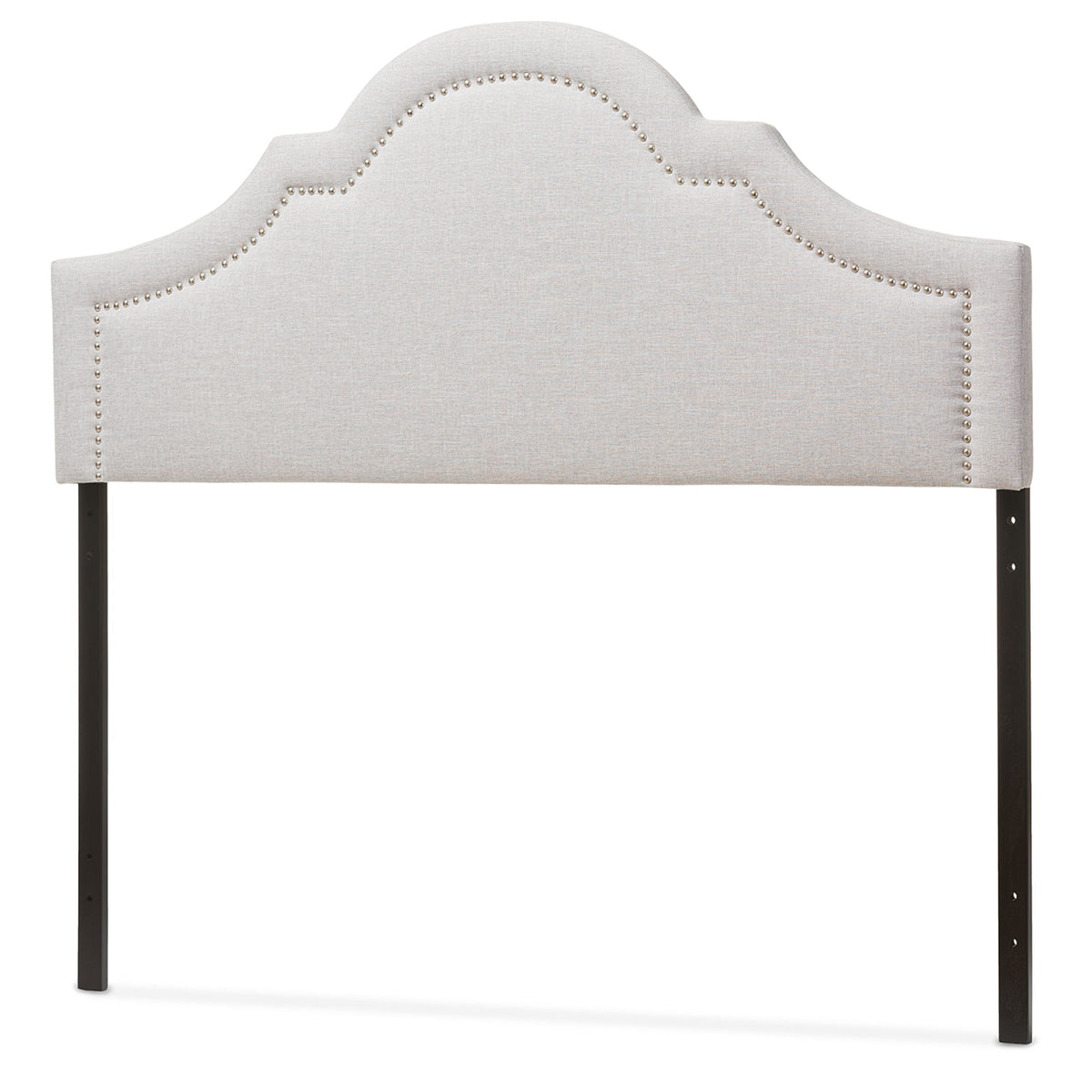 Rita Modern and Contemporary Grayish Beige Fabric Upholstered King Size Headboard