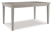 Signature Design by Ashley® Parellen - Gray - Rectangular Dining Room Table | Meri Furniture
