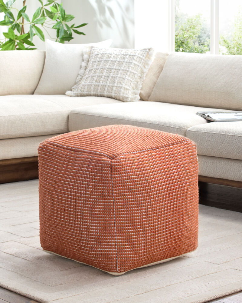 Chunky Grid Pouf