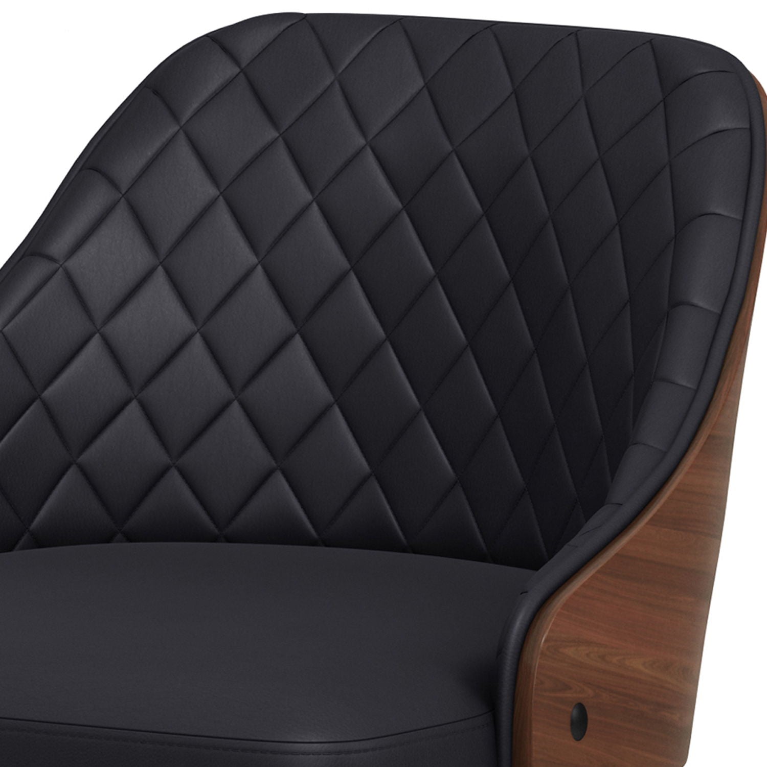 Edwin - Adjustable Swivel Bar Stool - Black