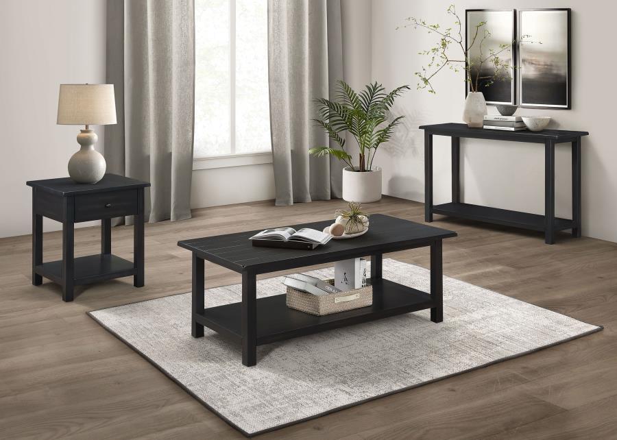 Coaster Fine Furniture Payne - 1 Drawers Wood End Table with Shelf | Meri Furniture
