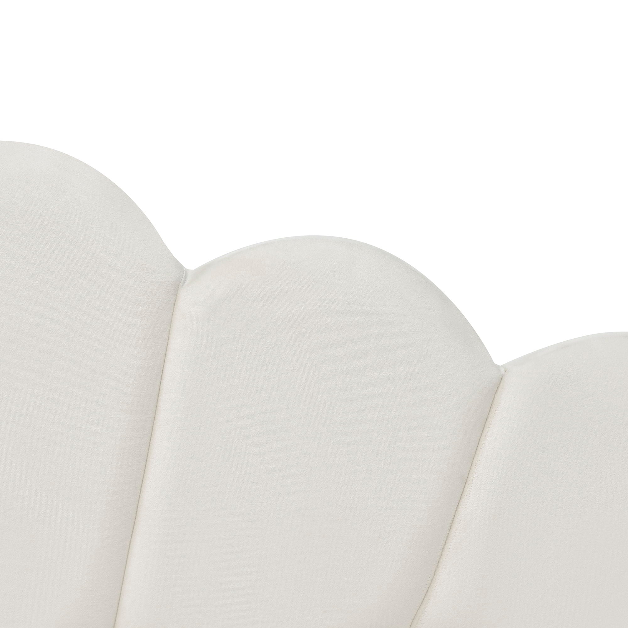 Upholstery Daybed Frame With Shell Shaped Backrest And Trundle