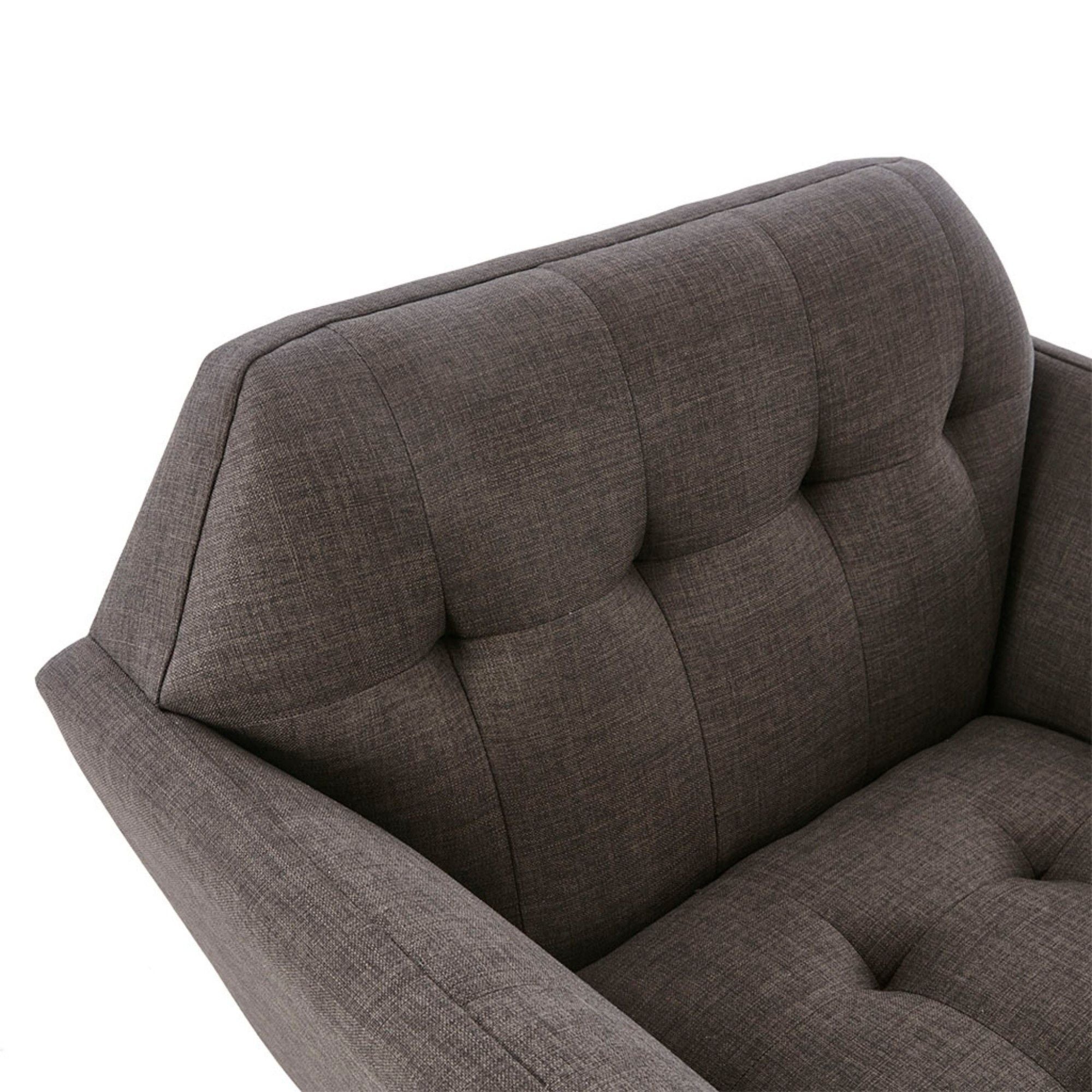 Modern Lounge Chair With Button Tufting