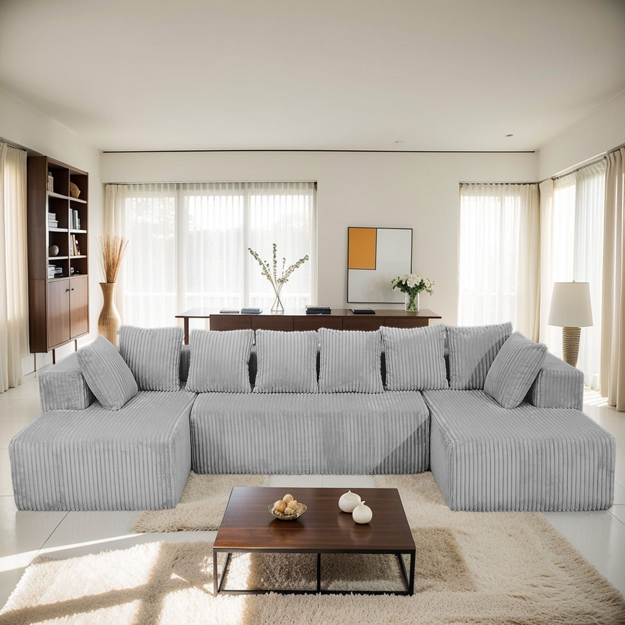 Modular U Shaped Sectional Sofa