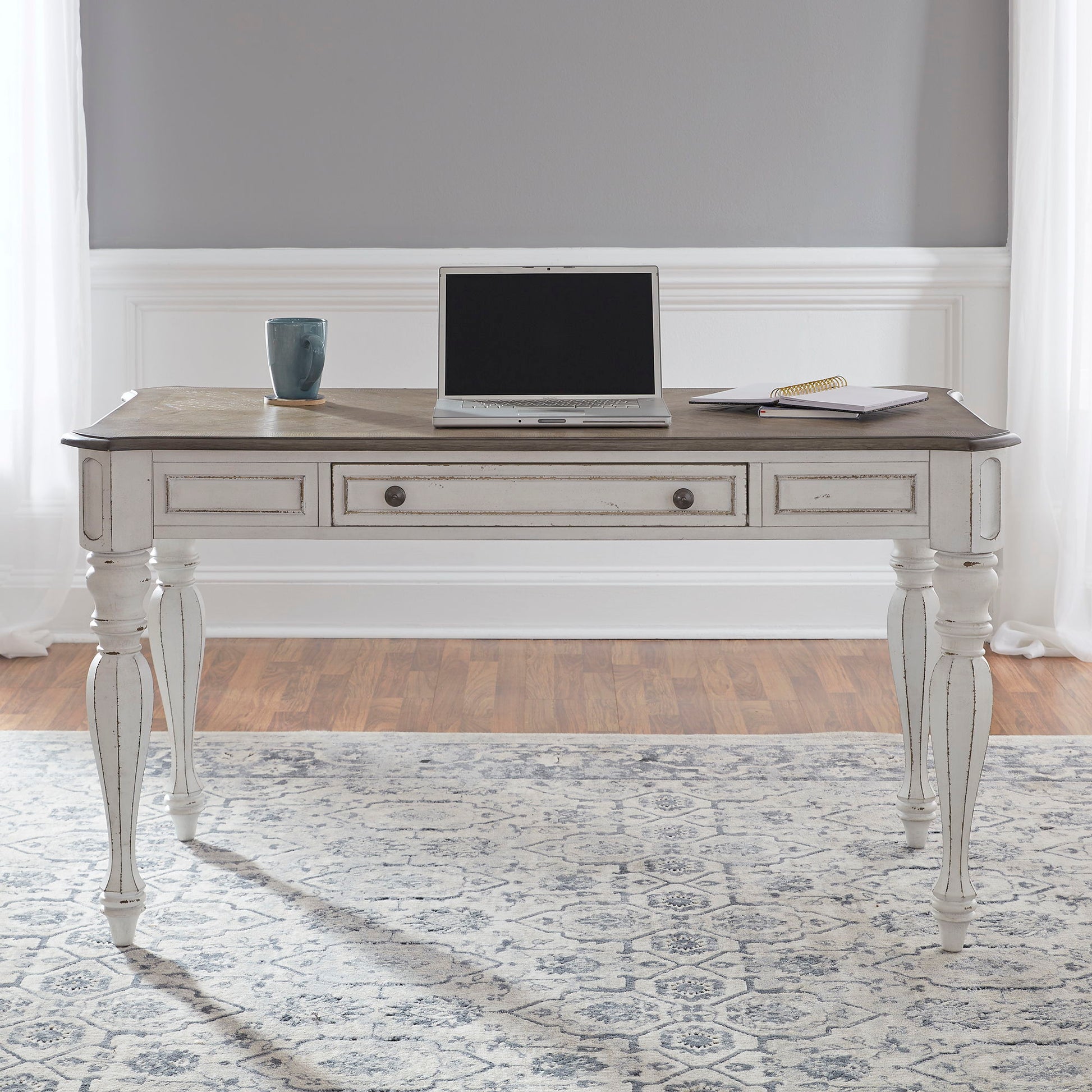 Liberty Furniture Magnolia Manor - Lift Top Writing Desk - White | Meri Furniture