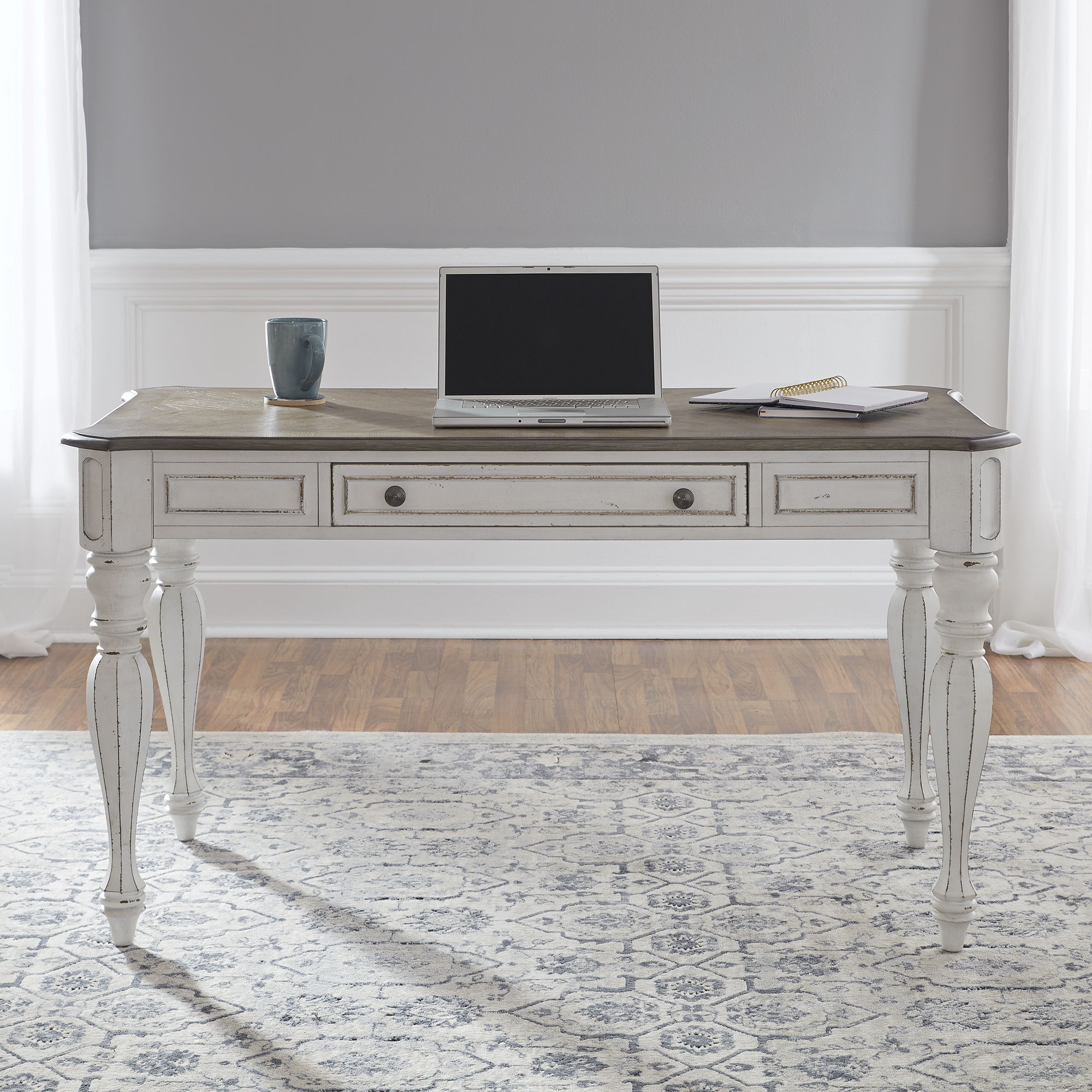 Liberty Furniture Magnolia Manor - Lift Top Writing Desk - White | Meri Furniture