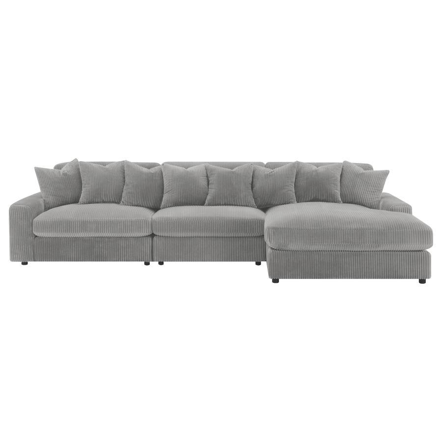 Coaster Fine Furniture Blaine - Reversible Upholstered Chaise Sectional Sofa | Meri Furniture