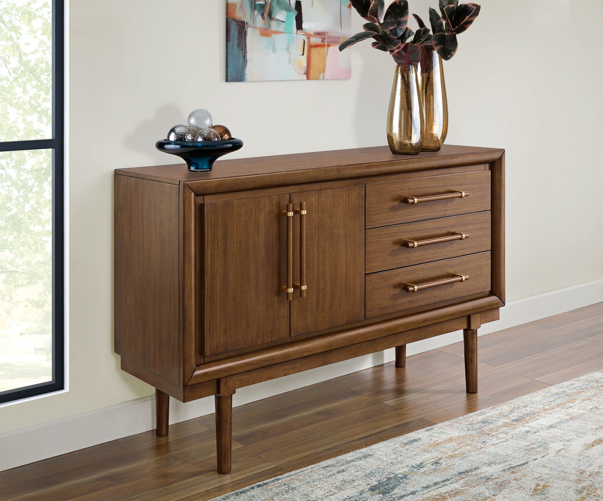 Signature Design by Ashley® Lyncott - Brown - Dining Room Server | Meri Furniture