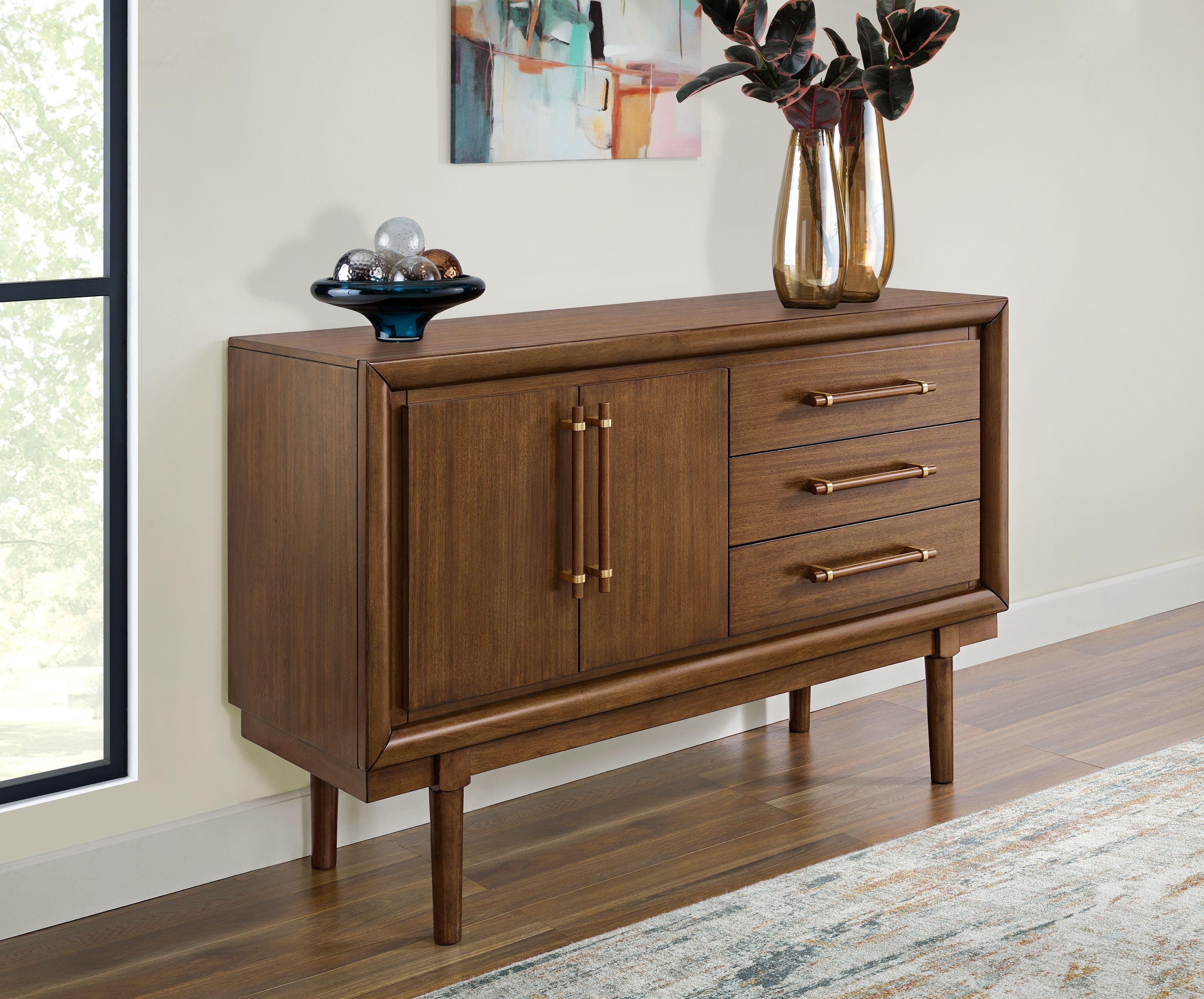 Signature Design by Ashley® Lyncott - Brown - Dining Room Server | Meri Furniture