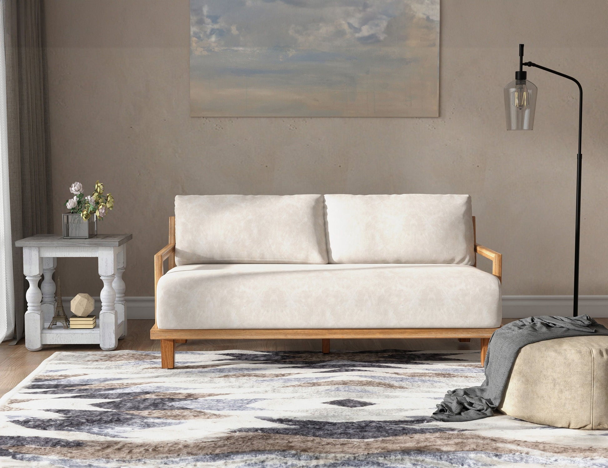 International Furniture Direct Tulum - Sofa - Marfil | Meri Furniture