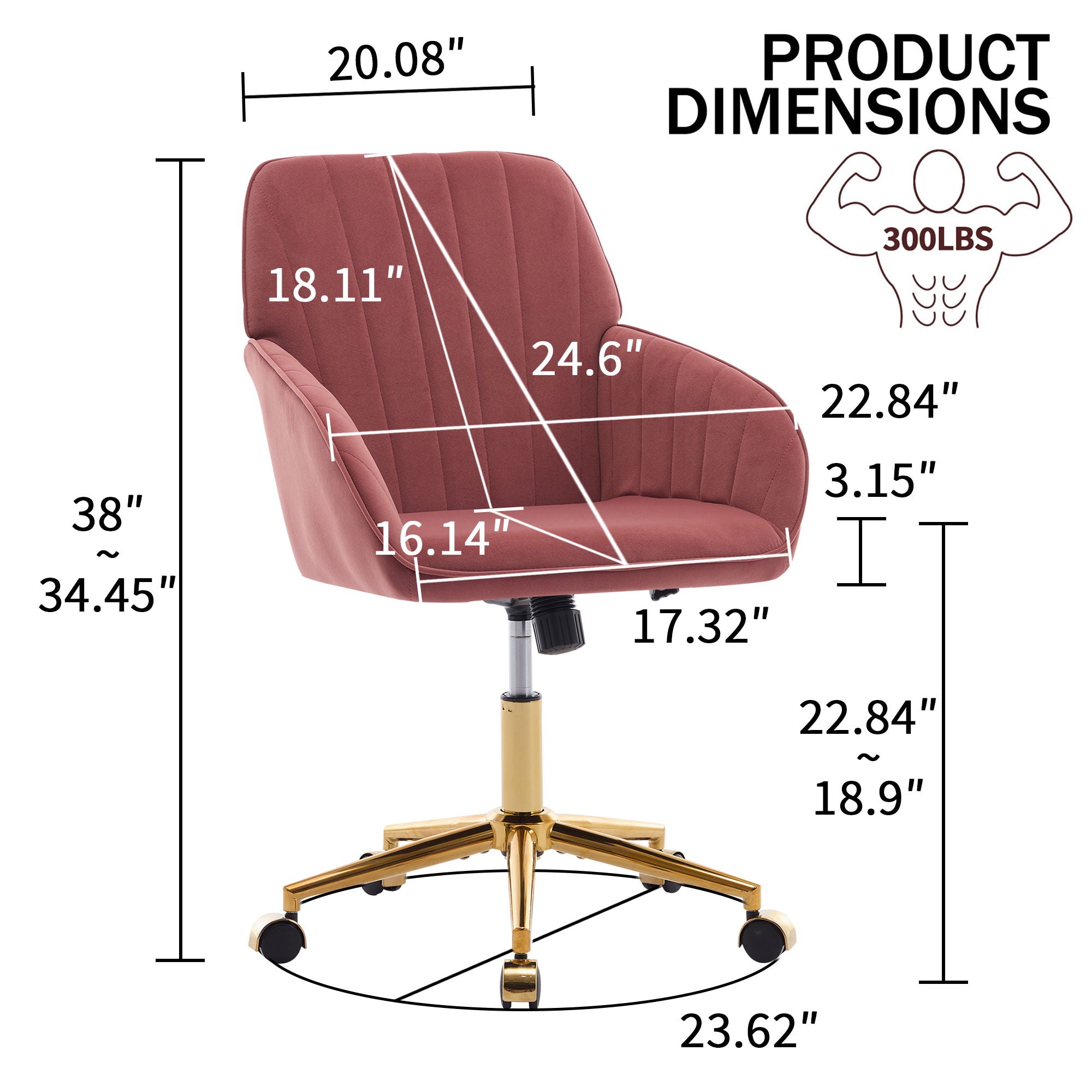 Adjustable Ergonomic Swivel Office Chair