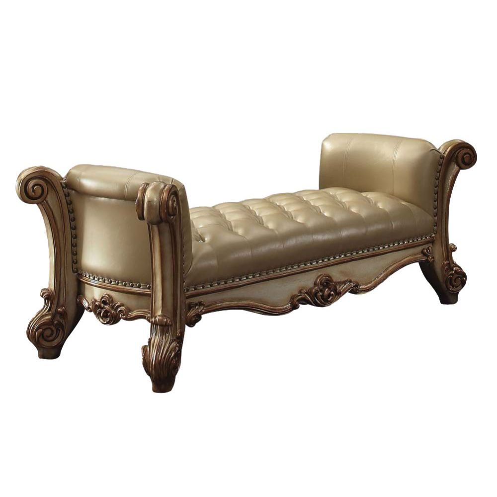 Create an elegant, traditional design in your room with the Vendome Bench.