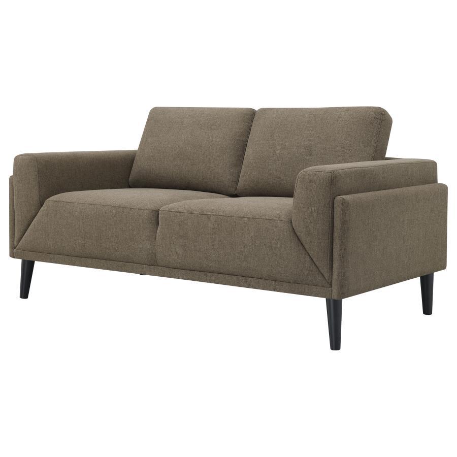 Coaster Fine Furniture Rilynn - Upholstered Track Arm Loveseat | Meri Furniture