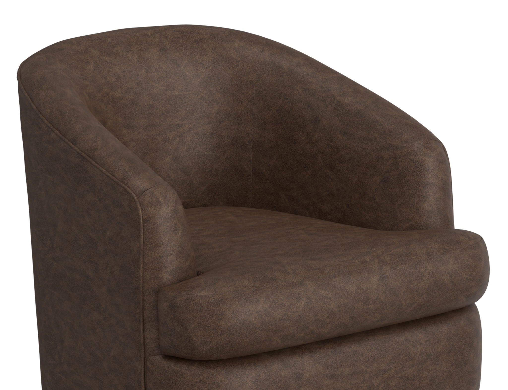 Tumbi - 360 Degree Swivel Accent Chair - Chocolate Brown